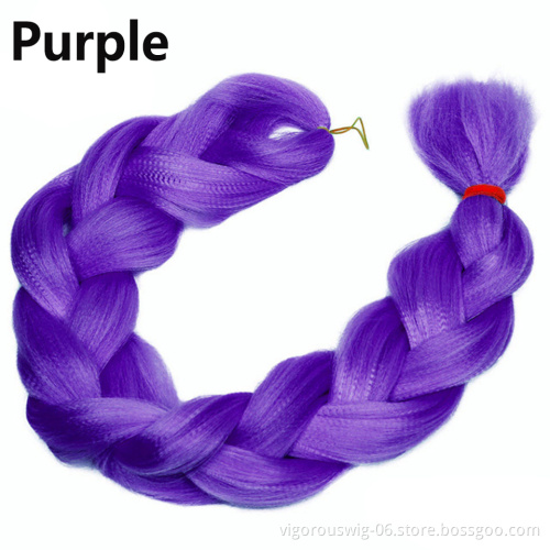Vigorous 165g Long Jumbo Braids Synthetic Braiding Hair Crochet Braids Hair Extensions Hairstyles Pink Blonde 22 Colors